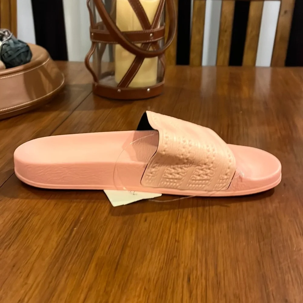 Adidas Adilette Slides Sandals Shoes Hazel Coral flip flops Italy BA7538 Mens 12